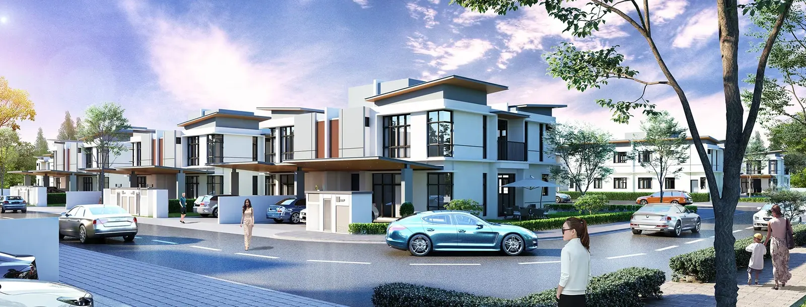 Villa D'Polo grand entrance streetscape in Ipoh